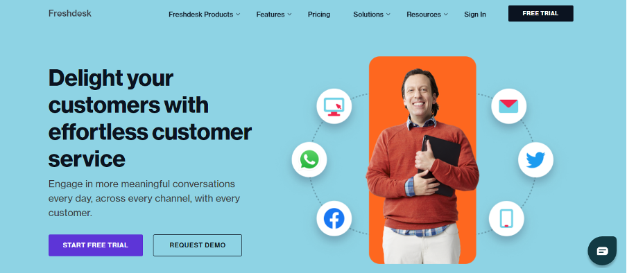 freshdesk  best customer service software platforms